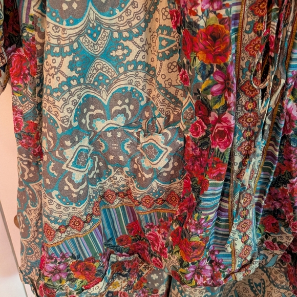 Johnny Was 2 Piece Kimono And Sleeveless Dress Set - Picture 8 of 11